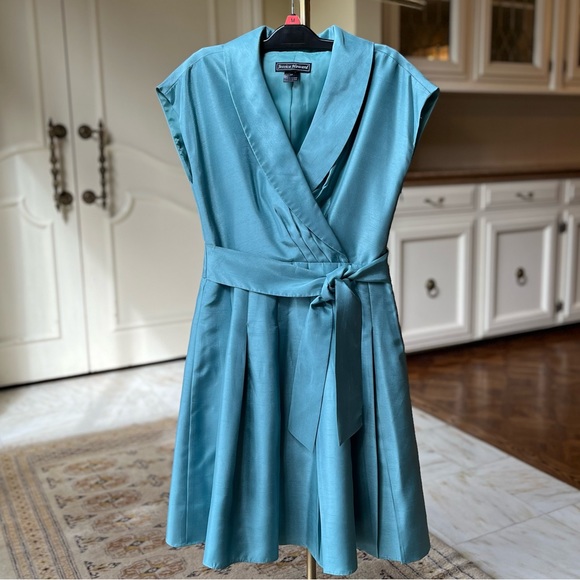 Cocktail Dress Light Teal 50s Inspired Sz 4P - Picture 1 of 16